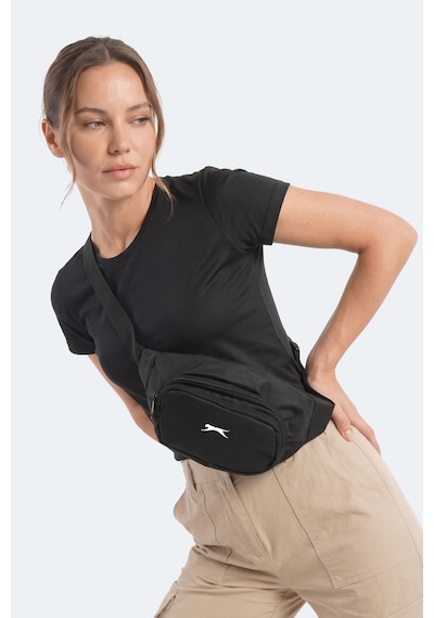 Slazenger Gavea Unisex Siyah Bel Çantası