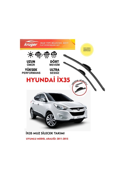 Hyundai Ix35 Ön Silgeç Takımı 1.6 2.0 Motor 2011-2015 Arası Araca Uyumlu