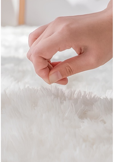 Buççin Online Mağaza Modern Dekoratif Kaymaz Taban Banyo Paspası Klozet Takımı 60x100-50x60 Cm Polyester Beyaz Çok Renkli