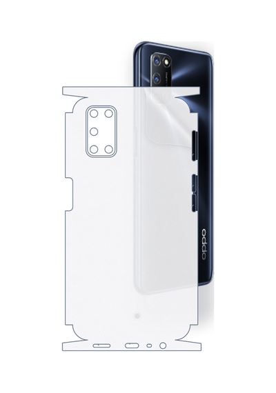 Oppo A92 Uyumlu Fullbody Arka Kaplama Hidrojel Koruyucu Film