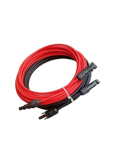MC4 Başlikli Kablo Çift 1M - 6MM