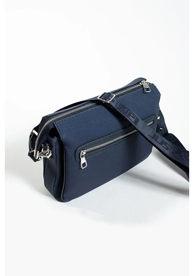 Just Polo Kadın Günlük Kullanıma Uygun Ayarlanabilir Askılı Lakoste Kumaş Şık Omuz Çantası Shopper Lacivert