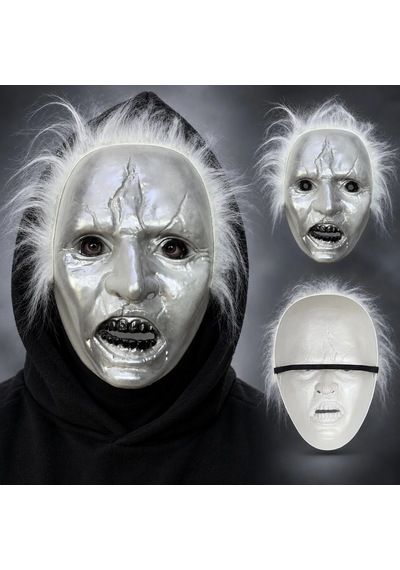 Beyaz Saçlı Michael Myers Plastik Karakter Maskesi