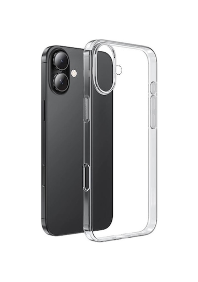 Apple Uyumlu iPhone 16 Plus Kılıf Zore Süper Silikon Kapak şeffaf Şeffaf
