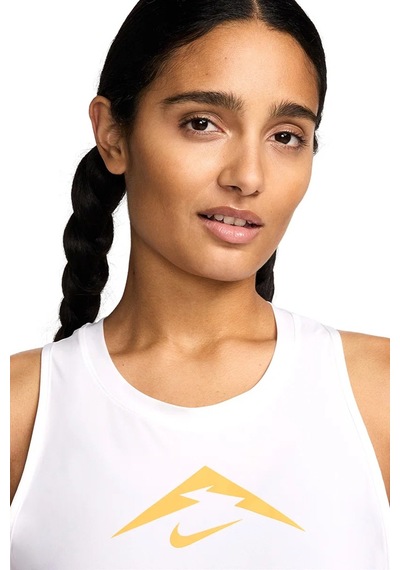 Nike Dri Fit Trail Graphic Running Kadın Koşu Antrenman Atlet Beyaz