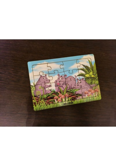 Su Aygırları- 16 Parça Eğitici Öğretici Ahşap Çocuk Puzzle Yapboz Bebek Çocuk Oyuncak