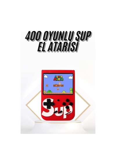 Çocuklara - 481 - Özel Tnabilir Sup El Atarisi 400 Oyunlu Nostaljik - Spt-gld - Oyun Konsolu