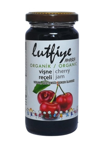 2 Adet Lütfiye Organik Vişne Reçeli 280 G