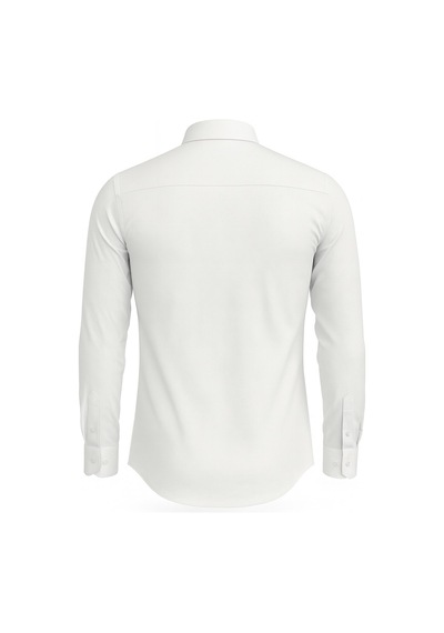 Plus Scorpion Erkek Beyaz Klasik Gömlek Slim Fit, Düz Model, Şık Ofis & Günlük Kombin Beyaz