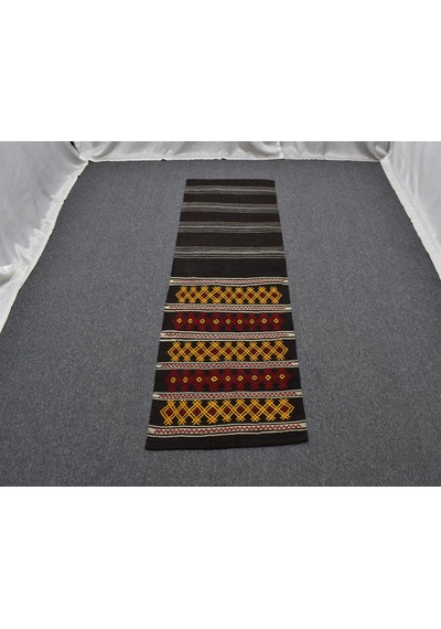 Zehra Abla Halı El Dokuma Nadir Otantik Kağızman Yün Yolluk Kilim 6305