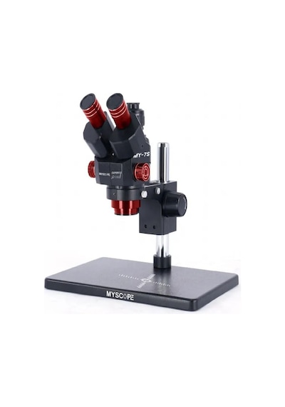 Myscope My-7s Trinoküler Stereo Mikroskop 6.5x-58x Sürekli Zoom 360 Ayarlanabilir Elektronik Tamir Mikroskobu