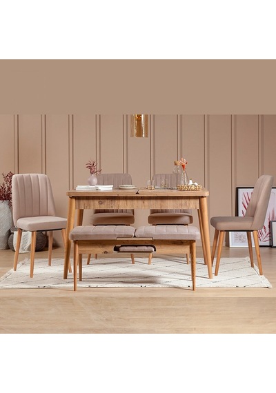 Roma Large Mutfak Masası Takımı Atlantik Taş