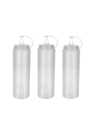 Plastik Yağlık Sosluk Şişesi 700 Ml 3lü Şeffaf Yağdanlık,sosluk Ketçap Yağdanlık Yağ Sos Şişe İnfeta Diğer