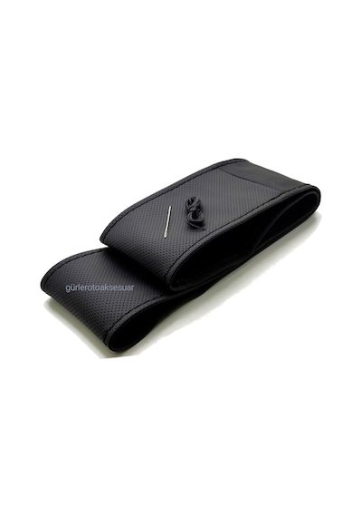 Universal 10 Adet Deri Dikmeli Direksiyon Kılıfı İki Renkli Noktalı-Soft -4parçalı- (38×10.5CM)