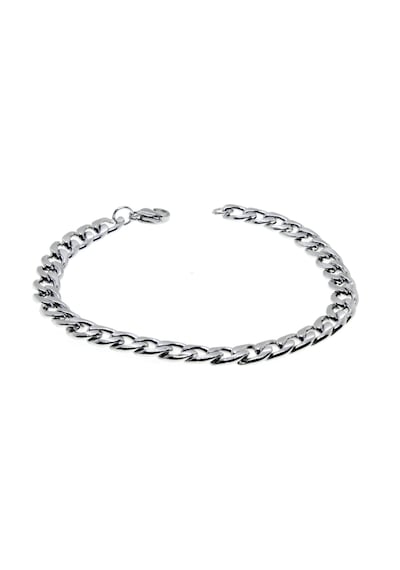 Gümüş Renk Cuban Kalın Unisex Erkek Metal Beyaz Çelik Zincir Çelik Bileklik- 2800 Çok Renkli