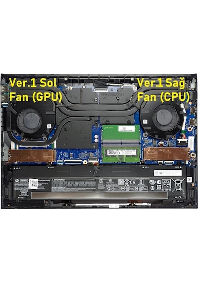Hp Victus 16-d0000 Serisi Notebook Fanı - Sol Gpu Fan - V1 / 60w -
