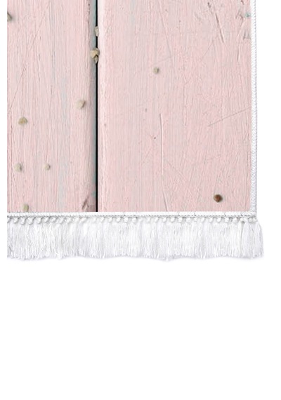 Dekoreko Inci Halı Dijital Saçaklı 1880 Desen 1 Pembe