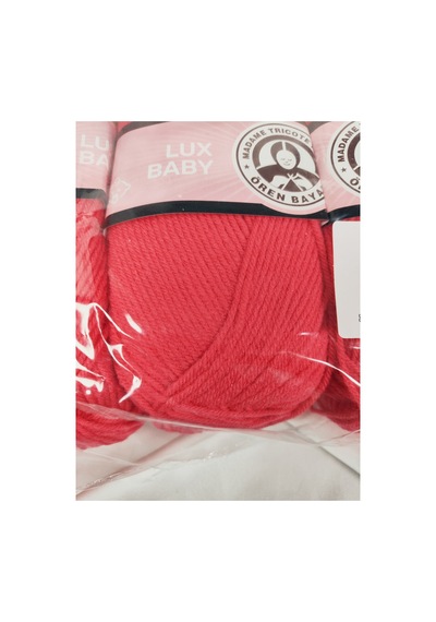 Lux Baby Nar Çiçeği El Örgü İpi Art No:3010 - Nm:3.4 - 100gr. 340mt. 3 Adet - Renk: 002