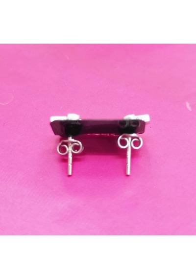 Oriental Kuyumculuk Jewellery Taşlı Gümüş Haç Küpe Gümüş