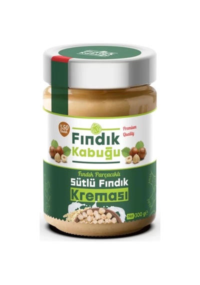 Fındık Kabuğu Parçacıklı Sütlü %50 Fındık Kreması 300 Gr X 4 Paket