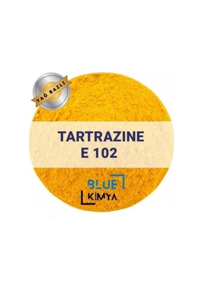 Blue Kimya Lake Tartrazine Sarı E102 Yağ Bazlı Toz Gıda Boyası 250 G