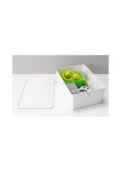 Ikea Kuggıs Büyük Kapaklı Depolama Kutusu 37 X 54 X 21 Cm Beyaz