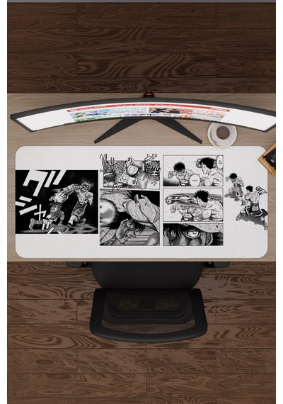 Hajime No Ippo Anime V5 - 90x40 Xxl Gaming Kauçuk Kaymaz Taban Mouse Pad Fare Altlığı