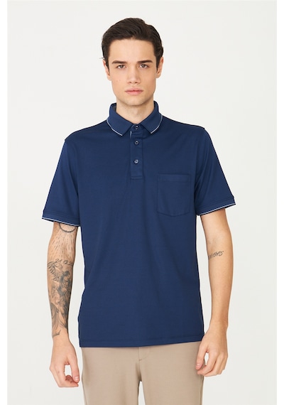 Lacivert Polo Yaka T-shirt Lacivert