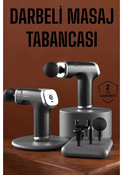 Kargo 4 Başlıklı Darbeli Şarjlı Masaj Aleti Tabancası Kablosuz Najmaddin