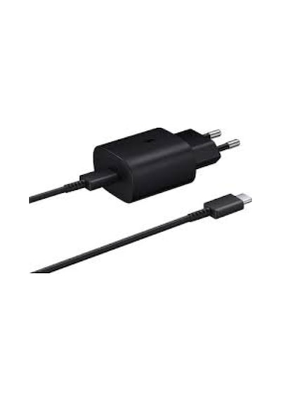 Samsung Uyumlu 25W Type-C To Type-C Şarj Aleti Black