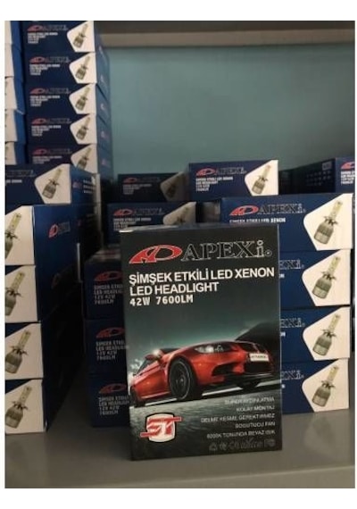 H4 Led Zenon. Şimşek Etkili Led Xenon Uzun Kisa 10800 Lümen