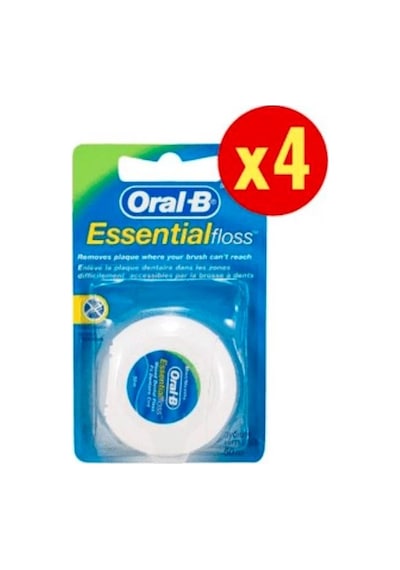 Oral-B Essential Floss Nane Aromalı Mumlu Diş İpi 50 M x 4 Paket