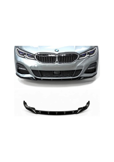 Bmw 3 Serisi M Sport G20 2019-2021 Makyajsız Ön Tampon Eki Piano Black