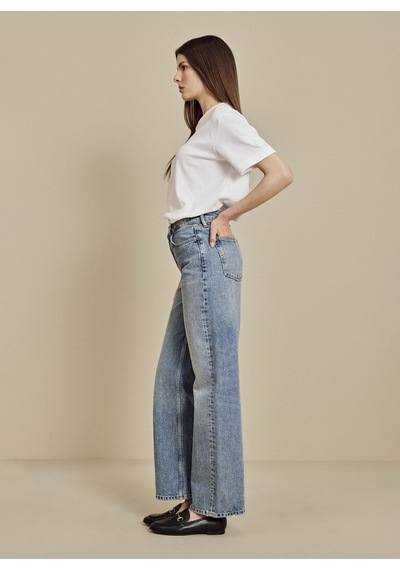Brooks Brothers Mavi Kadın %100 Pamuk Denim Pantolon Bbss26fdp003