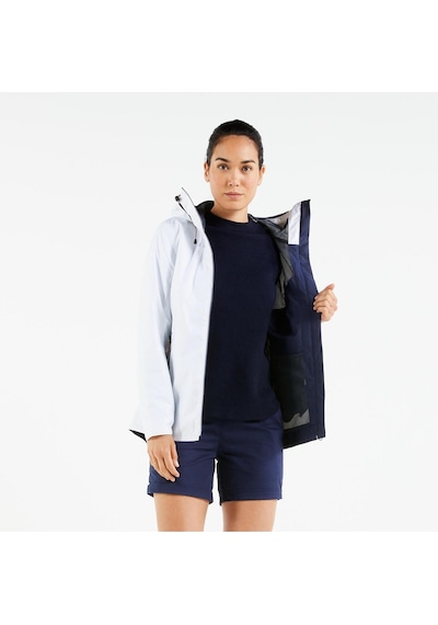 Decathlon Kadın Yelkenli Yağmurluğu Beyaz