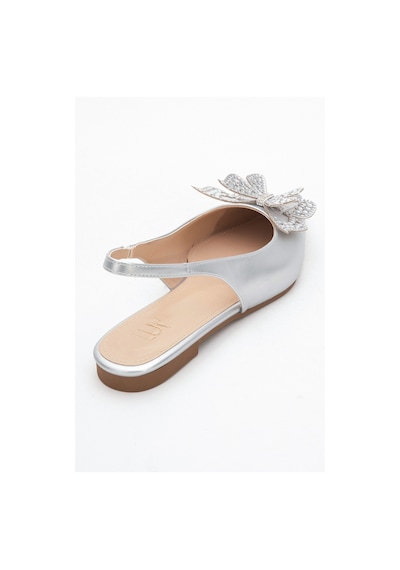 Luvishoes Luvi Shoes Orıol Gümüş Cilt Kelebek Taşlı Sivri Burun Arkası Açık Kadın Babet Ayakkabı Gümüş Luvishoes Luvi Shoes Orıol Gümüş Cilt Kelebek Taşlı Sivri Burun Arkası Açık Kadın Babet Ayakkabı Gümüş