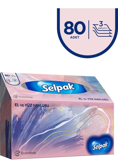 Selpak El Ve Yüz Havlusu 10'lu 800 Yaprak