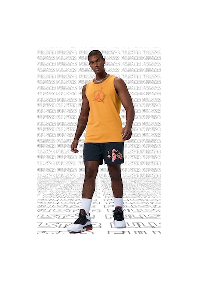 Nike Jordan Mvp Flight Cotton Tank Top Singlet Orange Pamuklu Erkek Spor Atlet Turuncu