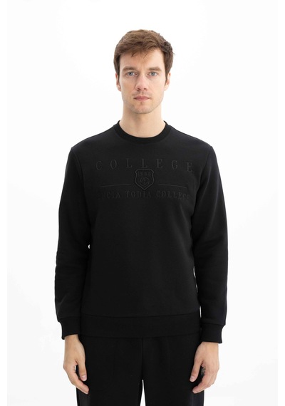 AR-MA Arma Erkek Baskılı 3 İplik Şardonlu Regular Fit Bisiklet Yaka Sweatshirt 001
