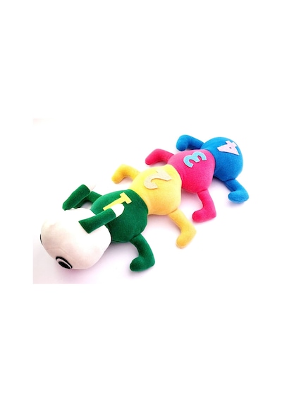 Joytoytr Peluş Tırtıl Oyuncak 60 Cm Tatlı Oyun Arkadaşı İle Sayıları Öğreniyorum Yerli Üretim Beyaz - Mavi - Turuncu - Sarı