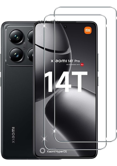 Xiaomi Mi 14t Pro Kılıf Korumalı Silikon + Ekran Koruyucu Cam Set