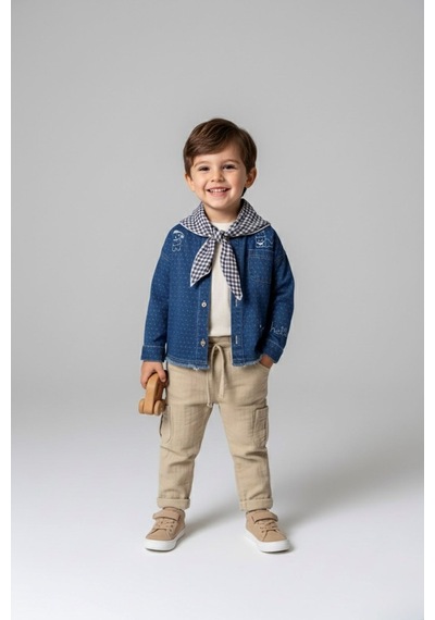 Miniğimin Cicileri Minigimin Cicileri Sevimli Figürlü Denim Gömlek 4'lü Erkek Çocuk Takım - Açık Mavi Miniğimin Cicileri Minigimin Cicileri Sevimli Figürlü Denim Gömlek 4'lü Erkek Çocuk Takım - Açık Mavi