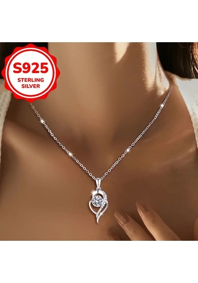 Kadın Kolye Lidya Kadın Kolye 925 Ayar Gümüş Zincir Parlak Taşlı Şık Kolye Çok Renkli