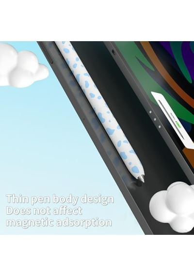 Galaxy Tab S Pen Kılıf Pastel Benek Desenli Silikon Mor