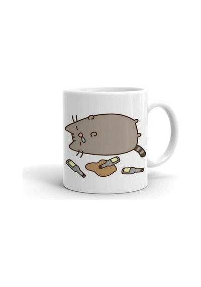 Pusheen Baskılı Kupa/bardak Beyaz