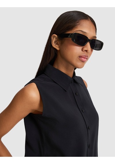 Pierre Cardin Kadın Siyah Gömlek Kısa Kollu 50328644-vr046