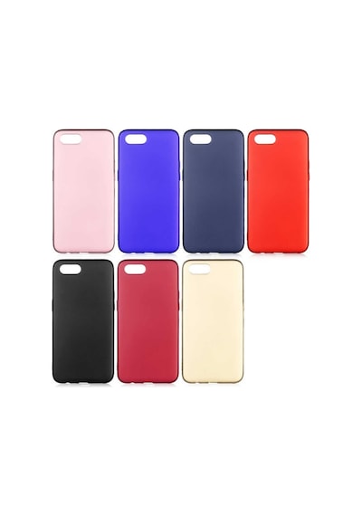 Noktaks - Realme Uyumlu Realme C2 - Kılıf Mat Renkli Esnek Premier Silikon Kapak - Lacivert