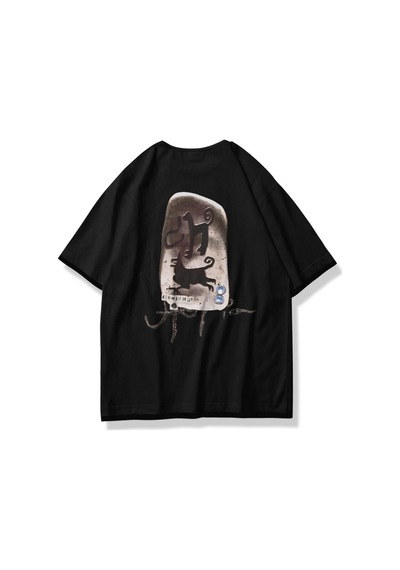Flood Of Style Unisex Utopia Ancient Inscriptions Travis Scott Tshirt Siyah Beyaz
