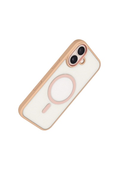 Joko Apple iPhone Uyumlu 17 Terea Magsafe Kapak - Pembe Düz Renkli