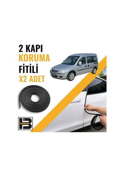 Opel Combo C 2001-2011 Kapı Koruma Fitili-iki Kapı-siyah-bm1204